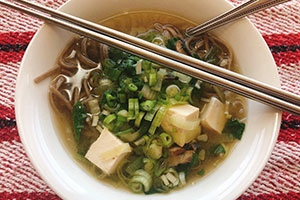 Miso Soba Noodle Soup