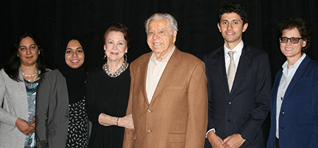 Dr. Sonia Sehghal, fellow Aisha Khalid Memon, Laura and Joe Alfieri, fellow Xaviour James Walker and Dr. Lisa Gibbs.