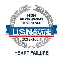 US News high-performing hospitals badge heart failure