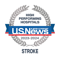 US News high-performing hospitals badge stroke