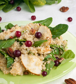 Pear and quinoa salad