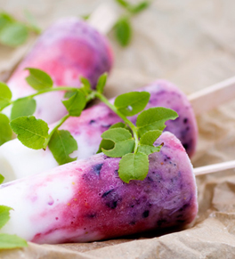 Berry yogurt frozen pop