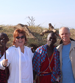 Cathy Paxton in Africa after double balloon gastric procedure