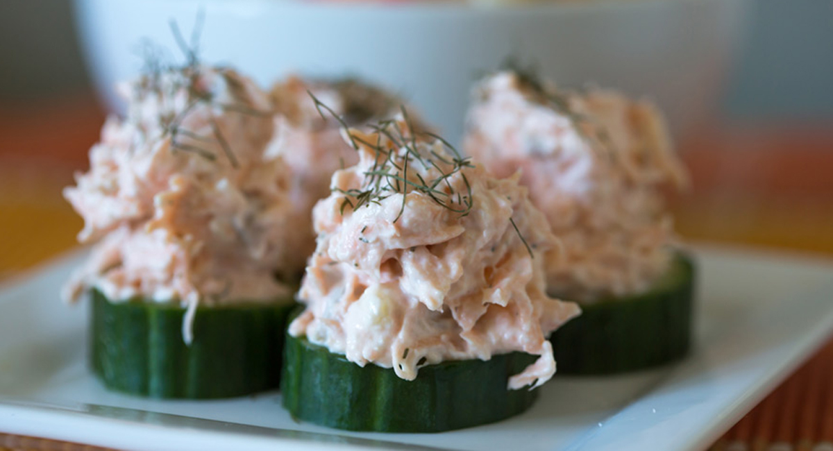 Salmon spread with vegetables UCI Health Orange County, CA
