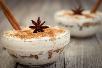 gingered rice pudding