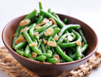 green beans and almonds