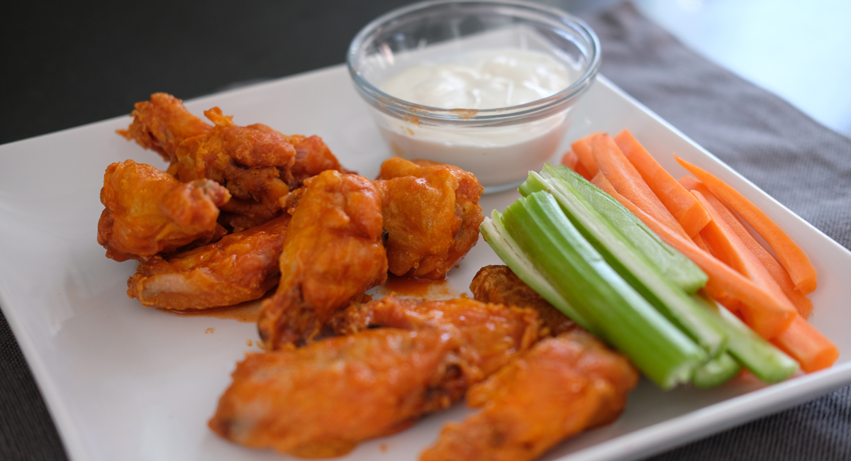 Crispy baked chicken wings UCI Health Orange County, CA