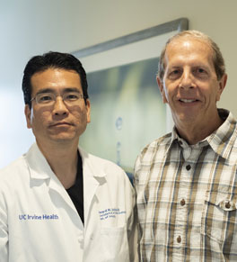 dr edward uchio with prostate cancer survivor jeff nelson