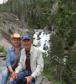 lavon degraw and her husband jim in yellowstone