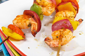 lime shrimp kebabs