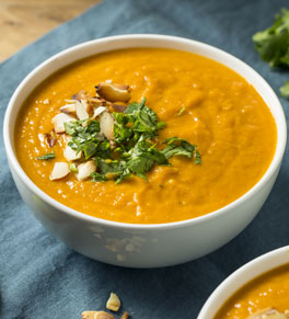 roasted poblano red pepper soup