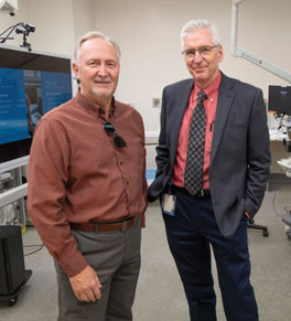 uci health colonoscopy patient john gifford and gastroenterologist dr. william karnes
