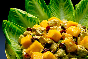 Curried mango chicken salad