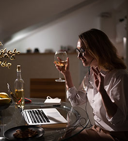 While sheltering at home, people are increasingly holding virtual happy hours.