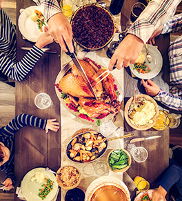 The Thanksgiving meal and all the trimmings may often result in heartburn after a few hours.