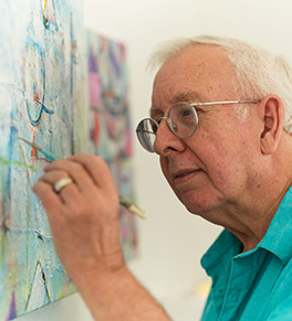 Artist Alan Powell's creativity has been restored after UCI Health epilepsy specialists cured his grand mal seizures. 