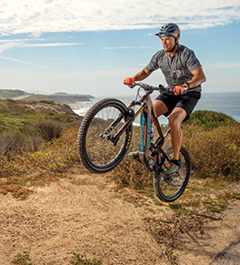 Vince Bruno is able to indulge in his love of mountain biking, surfing and hiking after recovering from spine surgery at UCI Health.