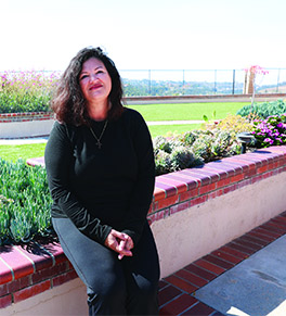 Domenica LoCascio enjoys spending time in her late mother's beloved garden.