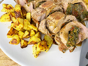This pork roast stuffed with spinach and sage is a lean and healthy alternative to the seasonal entree staples of turkey, ham and beef.