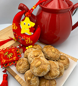 Peanut cookies are a favorite lunar new year treat.