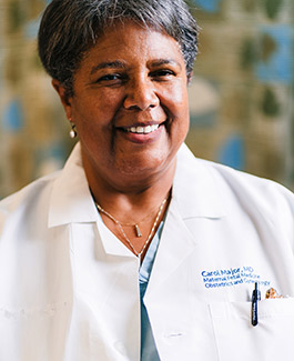 Obstetrician Carol A. Major, MD, leads the UCI Health high-risk pregnancy program and is a professor and chief of the UCI School of Medicine's Division of Maternal-Fetal Medicine.   . 