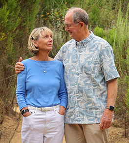 Kathy and Steve Prough, pictured above, are longtime donors to and patients of the Gavin Herbert Eye Institute.