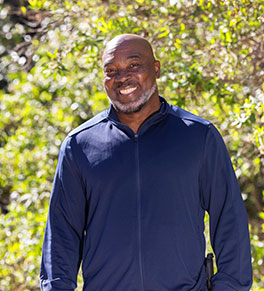 Stroke survivor Prince Simmons is the picture of health during a recent jog at El Dorado Regional Park in Long Beach.