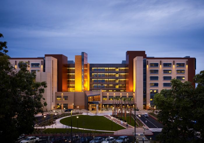 Exterior of Douglas Hosptial at UCI Medical Center in Orange