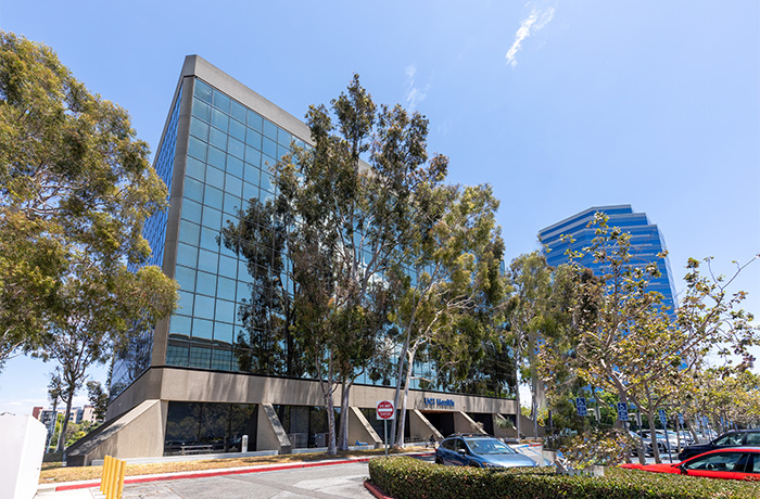 Exterior of the UCI Health Manchester Pavilion.