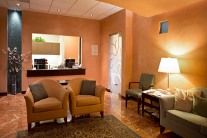 Pacific Breast Care in Costa Mesa is designed to create a warm and soothing environment for patients.