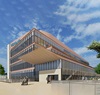Architect's rendering of the Chao Family Comprehensive Cancer Center and Ambulatory Care in Irvine