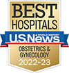 U.S. News & World Report best gynecology hospital badge, 2022-23