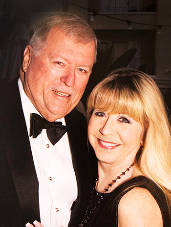 Philanthropists Michael K. Hayde, left, and Laura Khouri are longtime supporters of UCI Health and the UCI School of Medicine.