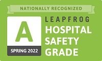 Leapfrog Hospital Safety Grade badge spring 2022
