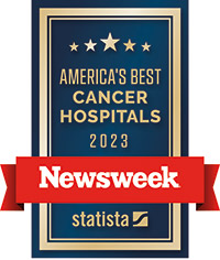 Newsweek America's Best Cancer Hospitals 2023 badge
