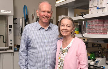James and Cynthia DeBoard, through the Brunson Foundation, have gifted $15 million to UC Irvine to name the Center for Translational Vision Research in the Falling Leaves Foundation Medical Innovation Building. Laurel Hungerford Photography