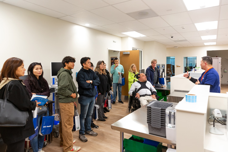 community members learn about the innovative healthcare features at the community unveiling of the uci health — irvine acute care hospital on saturday november 15
