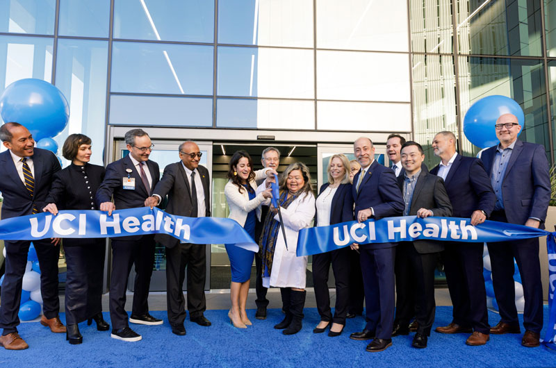 uci health leadership cut the ribbon at the grand opening of uci health irvine on december 10 2025