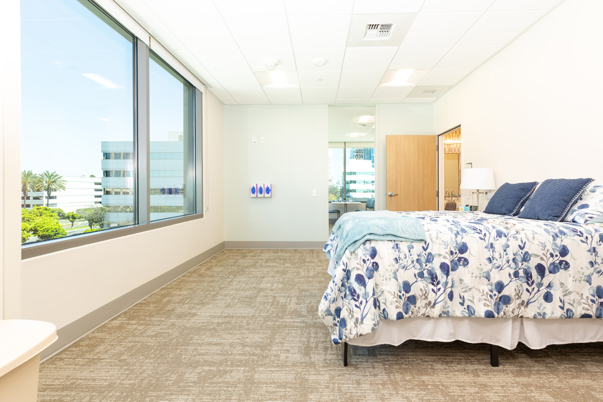 uci health — irvine rehabilitation hospital mock apartment bedroom