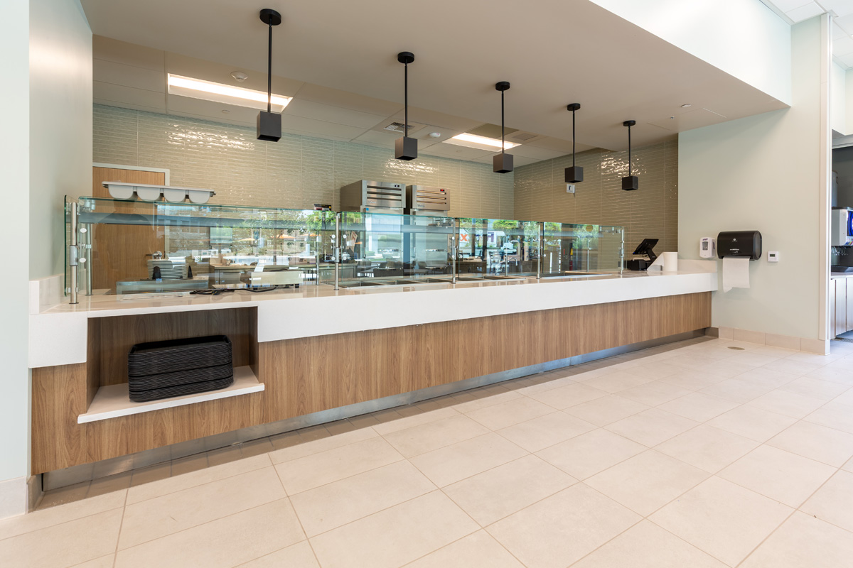 uci health — irvine rehabilitation hospital welcome desk inside the lobby