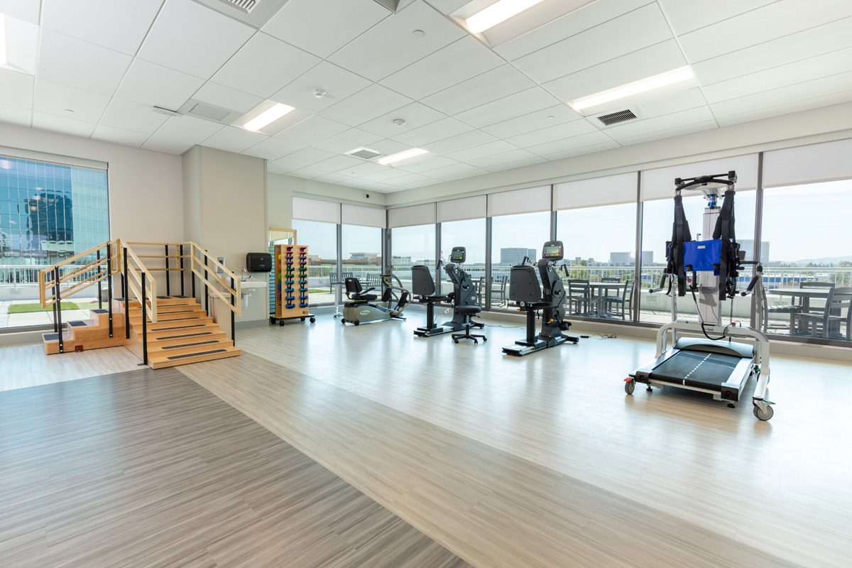 uci health — irvine rehabilitation hospital rehabilitation gym
