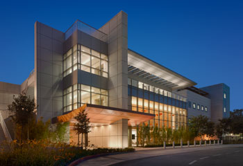 the exterior of the chao digestive health institute at dusk