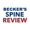 becker's spine review black and burgundy letters on white background