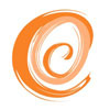 culture orange county magazine logo, an orange swooping 'c'