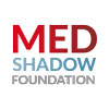 medshadow foundation wordmark in blue and red