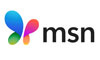 msn wordmark with colorful butterfly logo