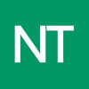 Neurology Today logo white NT on green background