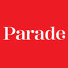 parade magazine wordmark white lettters red background