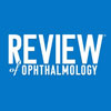 Review of Ophthalmology  publication logo white words on blue background