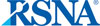 RSNA logo with blue letters and registered trademark logo